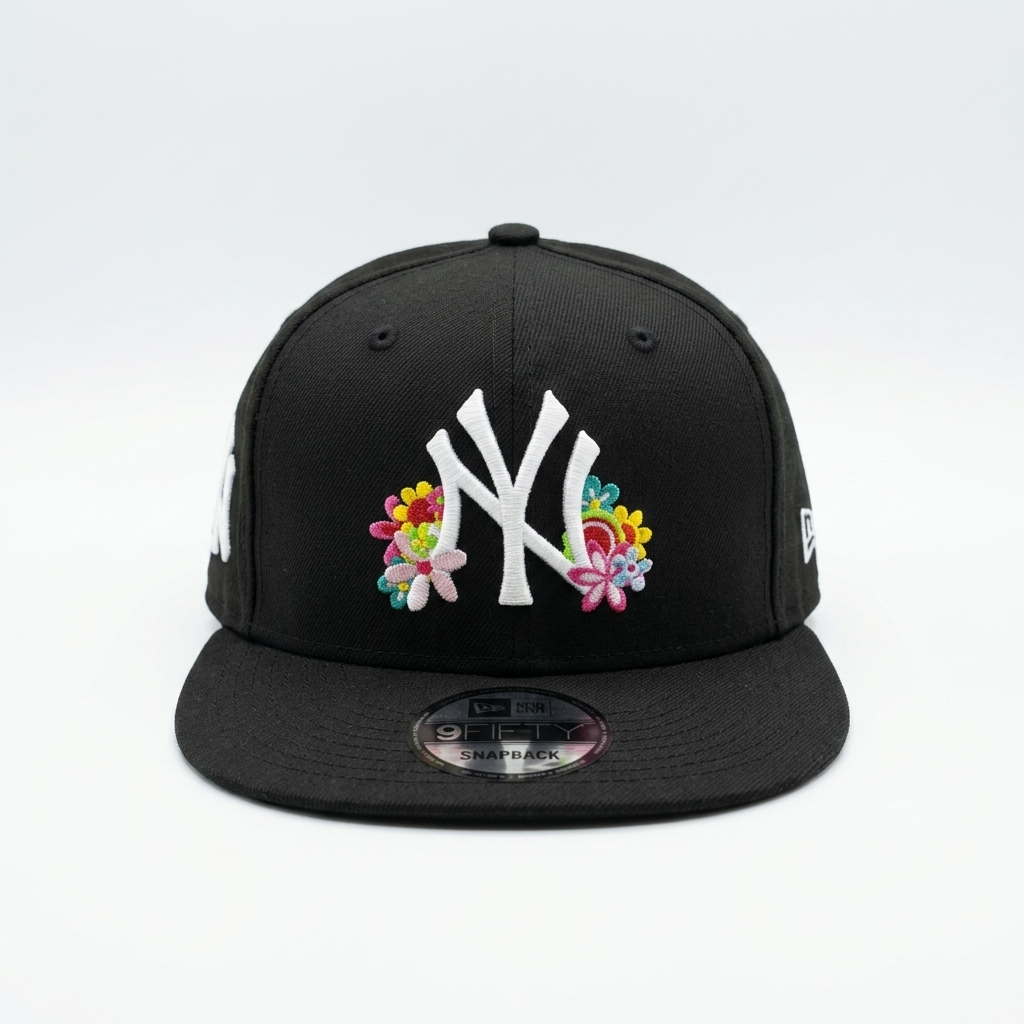 NY - Black Flower
