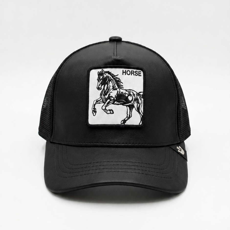 HORSE - Black Leather
