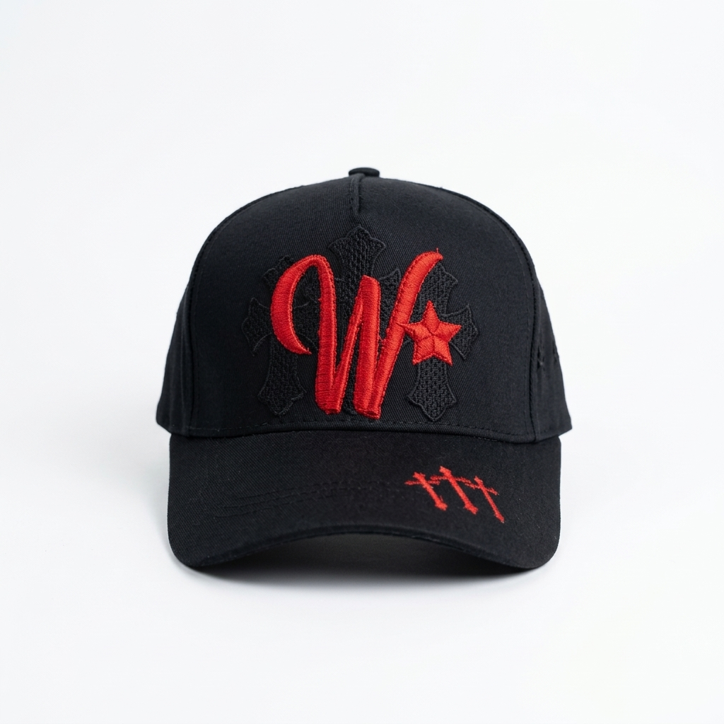 W Hats - Negra/Roja